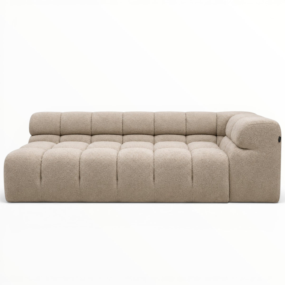 Beige sofa on a white background