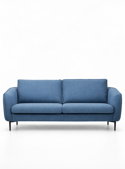 Blue sofa on a white background