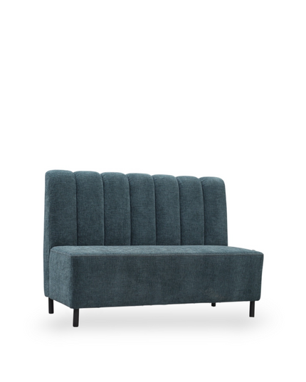Upholstered lounge in blue