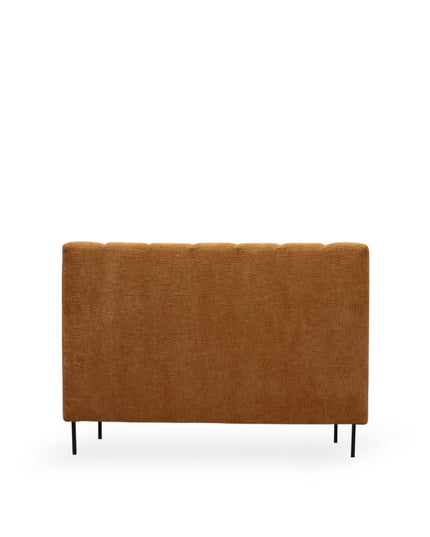 Upholstered lounge in orange