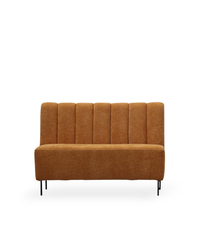 Upholstered lounge in orange
