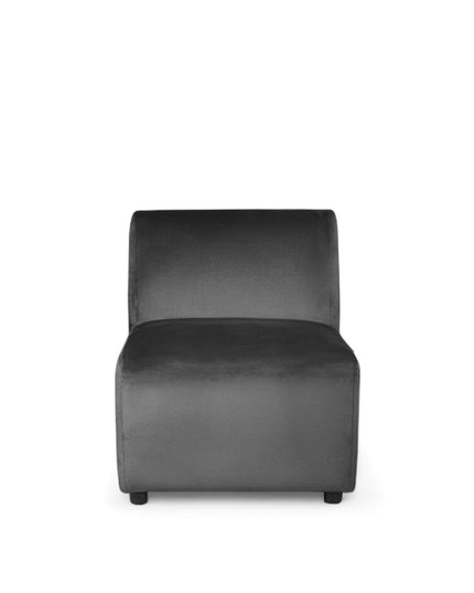 Dark gray sofa on a white background