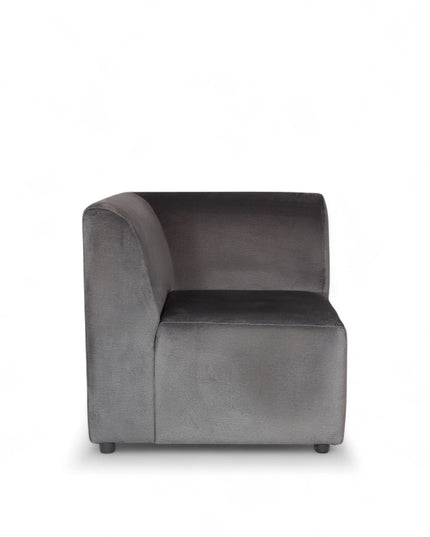 Dark gray sofa on a white background