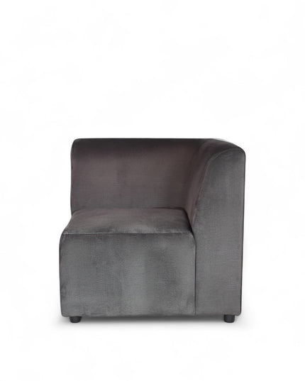 Dark gray sofa on a white background