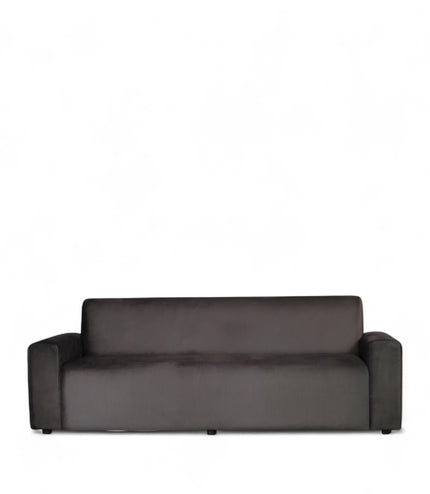 Dark gray sofa on a white background