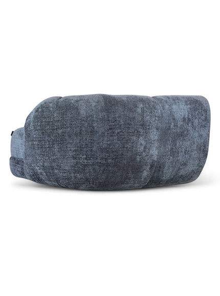 Side view of the Vaya Home Origin left corner module in charcoal textured upholstery.