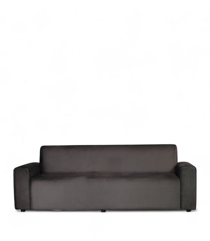 Vaya Home Pacco one-piece sofa in grey upholstery, shown in the 160 cm configuration.