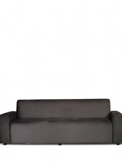 Vaya Home Pacco one-piece sofa in grey upholstery, shown in the 160 cm configuration.